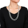 thumbnail image 5 of Miabella Sterling Silver Link Necklace, 5 of 5