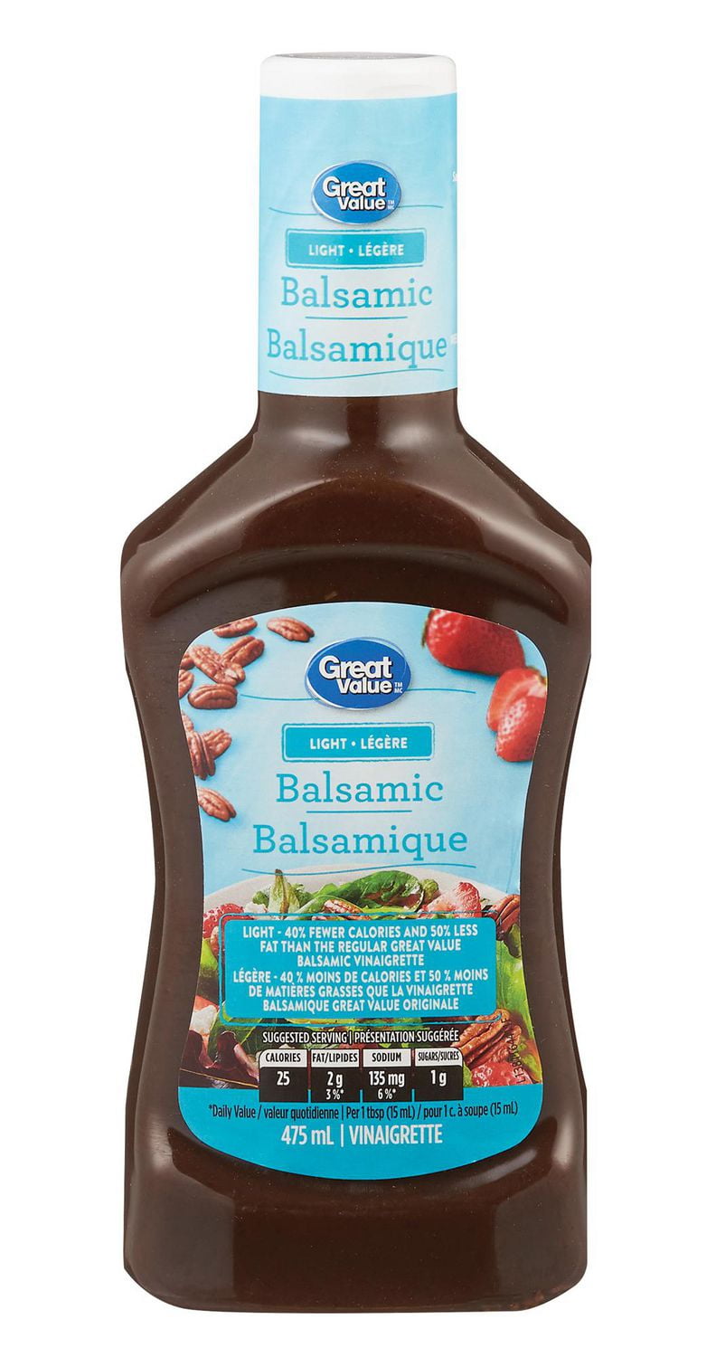 Great Value Light Balsamic Vinaigrette Walmart Canada