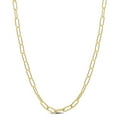thumbnail image 1 of Collier trombone de Miabella en argent sterling plaqué or jaune 18K, 1 of 5