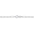 thumbnail image 2 of Miabella Sterling Silver Paperclip Necklace, 2 of 5
