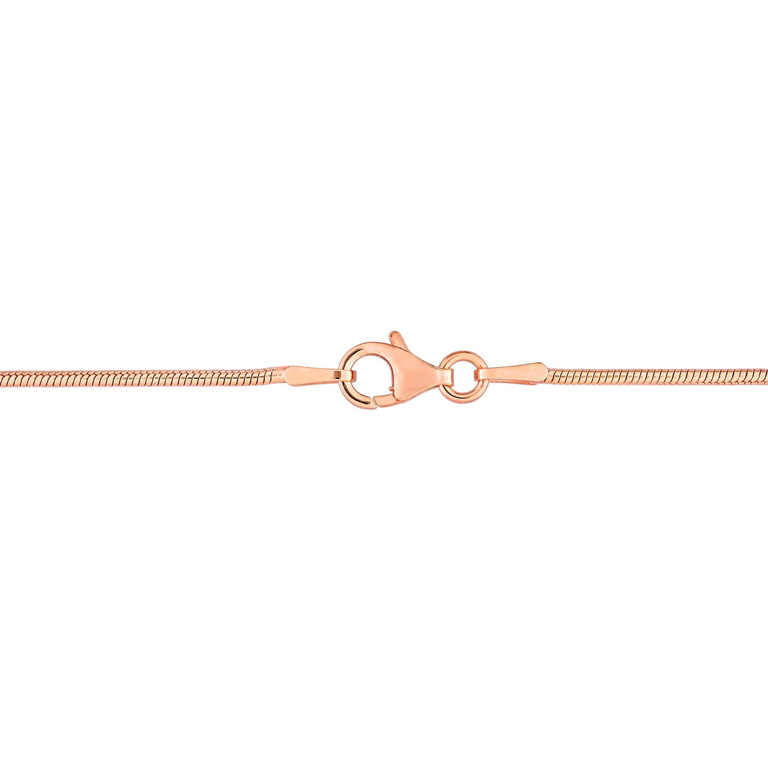 Miabella 18K Rose Gold Plated Sterling Silver Snake Chain Anklet