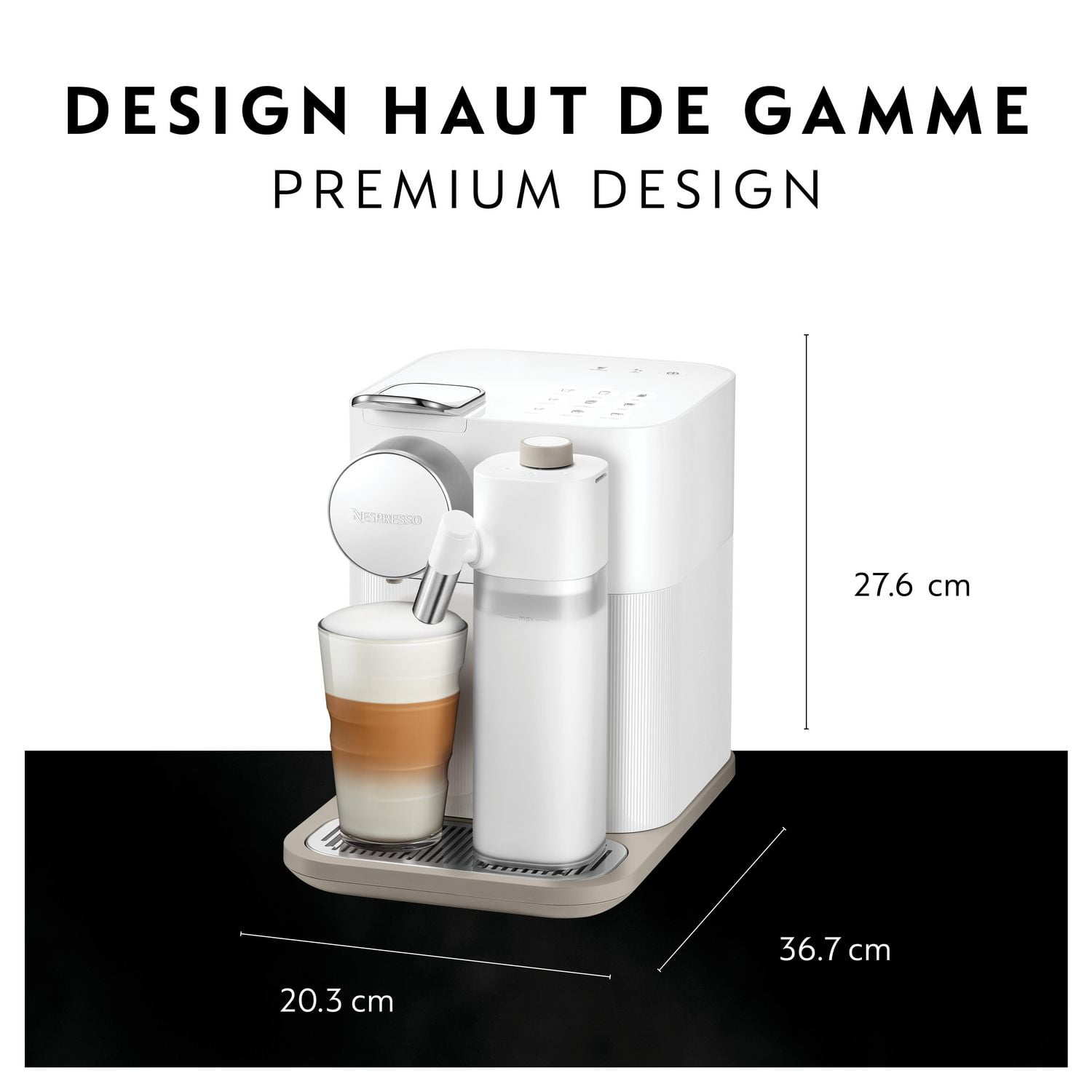 Nespresso Gran Lattissima Espresso Machine by De Longhi White