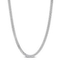 thumbnail image 1 of Miabella Sterling Silver Double Fancy Curb Link Necklace, 1 of 5