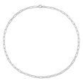 thumbnail image 4 of Miabella Sterling Silver Paperclip Necklace, 4 of 5