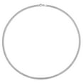 thumbnail image 4 of Miabella Sterling Silver Double Fancy Curb Link Necklace, 4 of 5