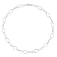thumbnail image 4 of Miabella Sterling Silver Oval Link Chain Necklace, 4 of 5