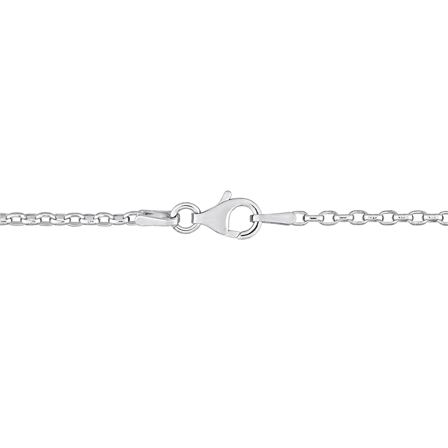 Miabella Sterling Silver Rolo Chain Necklace