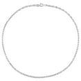 thumbnail image 4 of Miabella Sterling Silver Fancy Rectangular Rolo Chain Necklace, 4 of 5