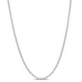 thumbnail image 1 of Collier en chaîne rolo de Miabella en argent sterling, 1 of 5