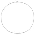 thumbnail image 4 of Collier chic en chaîne rolo rectangulaire de Miabella en argent sterling, 4 of 5
