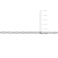 thumbnail image 3 of Collier chic en chaîne rolo rectangulaire de Miabella en argent sterling, 3 of 5