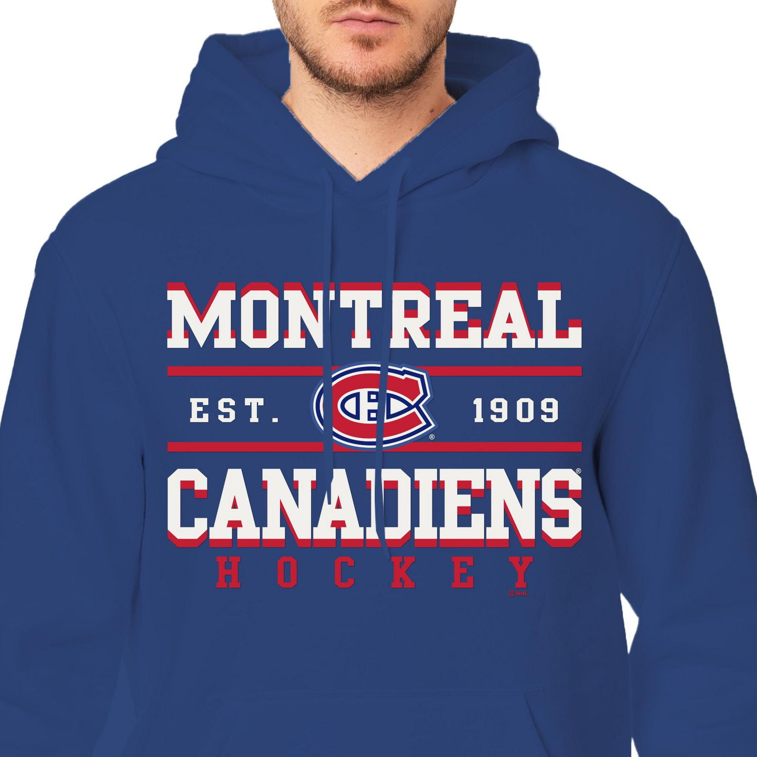 Chandail à capuchon à manches longues pour hommes des Canadiens de Montréal de la LNH *Exclusivité en ligne
