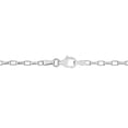 thumbnail image 2 of Collier chic en chaîne rolo rectangulaire de Miabella en argent sterling, 2 of 5