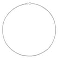 thumbnail image 4 of Collier en chaîne rolo de Miabella en argent sterling, 4 of 5