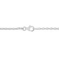 thumbnail image 2 of Collier en chaîne rolo de Miabella en argent sterling, 2 of 5