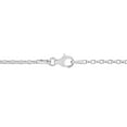 thumbnail image 2 of Collier en chaîne rolo de Miabella en argent sterling, 2 of 5