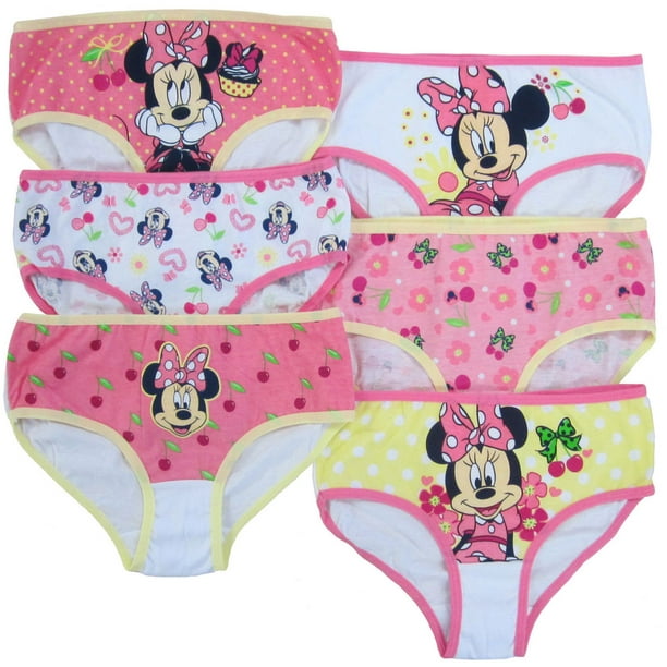 Paquet de 6 culottes Minnie pour filles de Disney