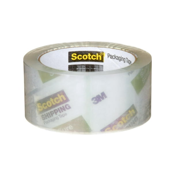 Ruban d'emballage à déroulement assuré Scotch® 3450-LR2-EF, transparent, 48  mm x 50 m (1,88 po x 54,6 vg) Ruban d'emballage 
