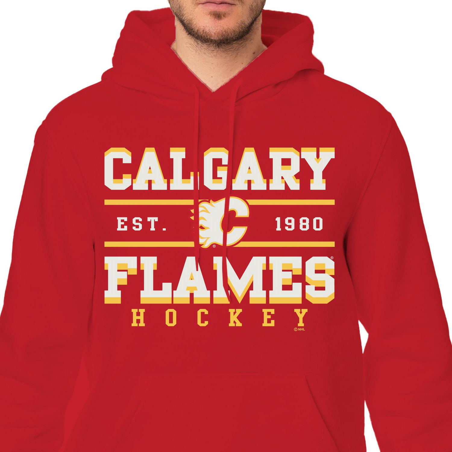 NHL Calgary Flames Mens Long Sleeve Hoodie *On-Line Exclusive