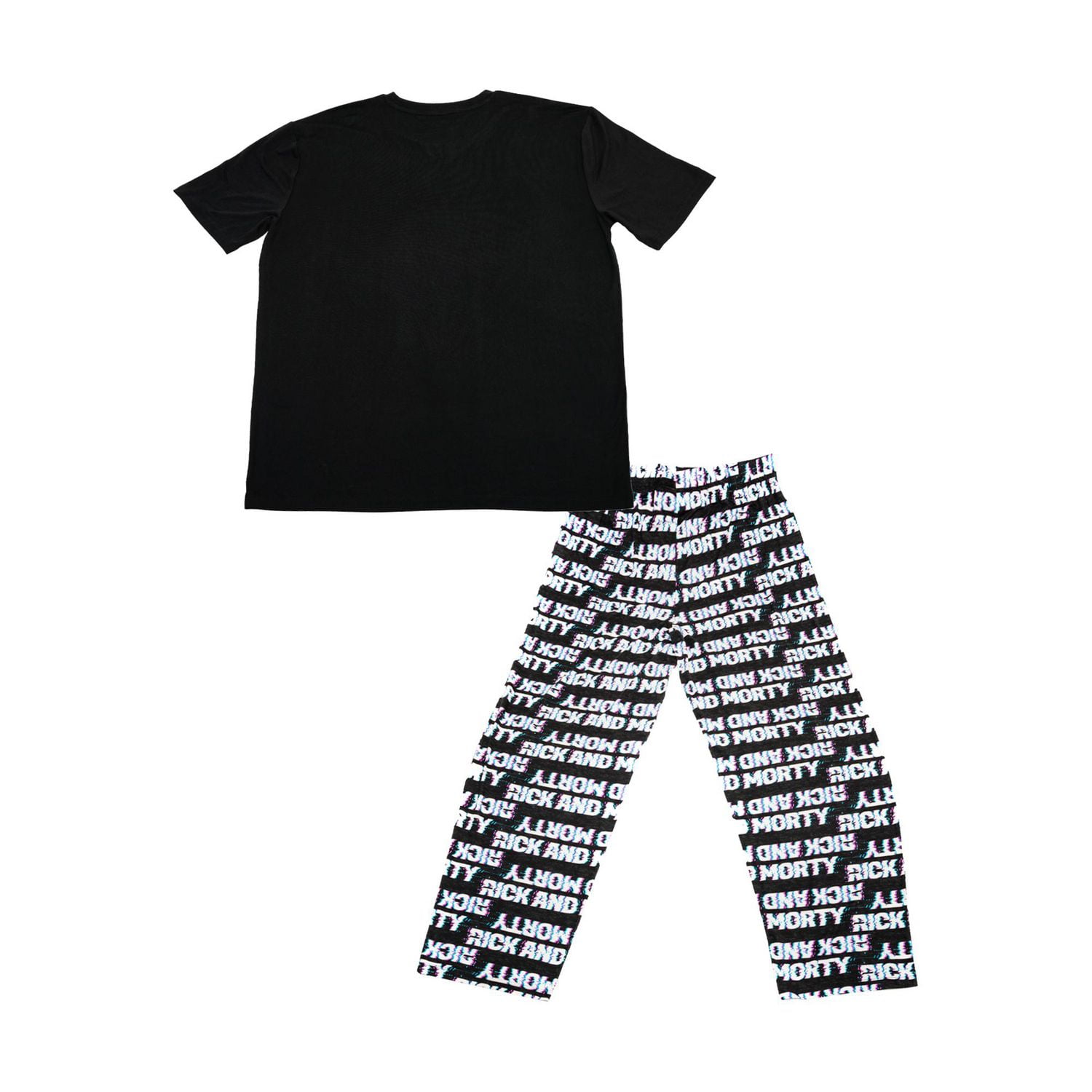 Ensemble de vêtements de nuit 2 pièces Ram Glitch Rick et Morty pour hommes