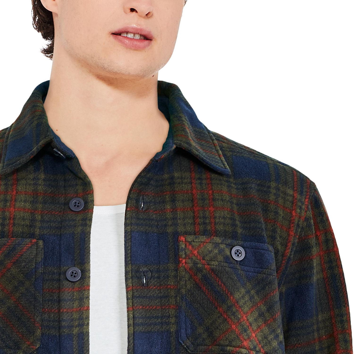 George Men's Fleece Shirt Jacket