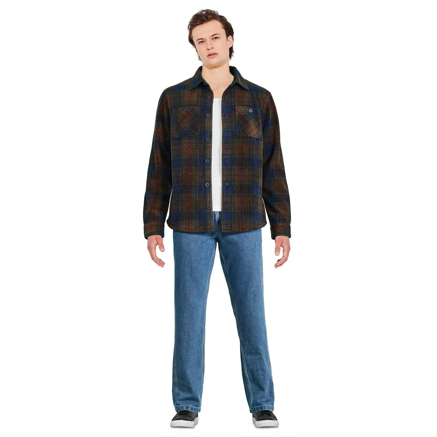 George Men's Fleece Shirt Jacket