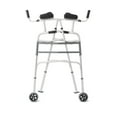 thumbnail image 2 of Medline Upright Folding Walker with 5" Wheels, Junior, 2 of 4