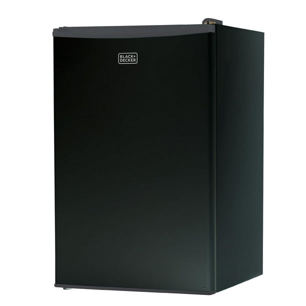 Black + Decker BCRK43B Compact Refrigerator Energy Star Single Door Mini Fridge with Freezer, 4.