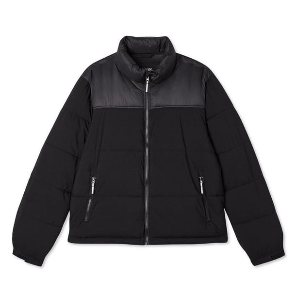 George Men's Colour Blocked Puffer Jacket 