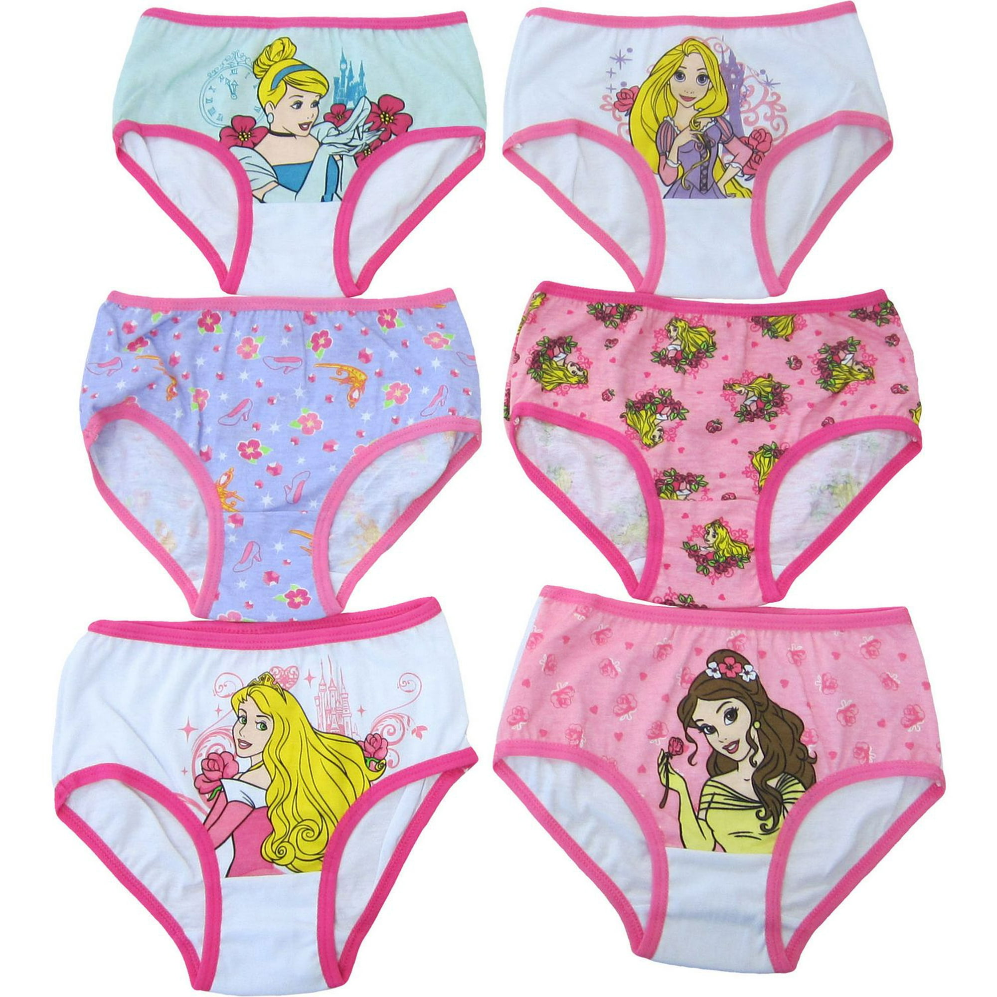 Handcraft Disney Princess 3 pack girls panties SIZE 4 BRAND NEW!