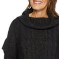 thumbnail image 4 of Iyla Women's Cowl Neckline Poncho, 4 of 6