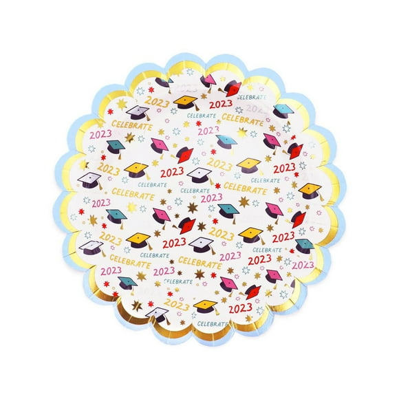 Packed Party "Graduation Time" 10CT 7" Dessert Plates