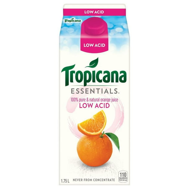 Jus d'orange Tropicana Essentials à basse teneur en acide 1.75L