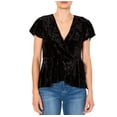 thumbnail image 1 of Love Fire Velvet Wrap Top, 1 of 2