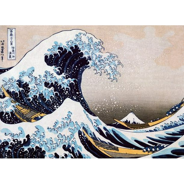 Hokusai - La Grande Vague de Kanagawa - 6000-1545
