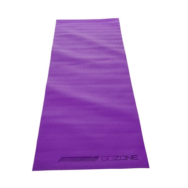 3mm PVC Solid Yoga Mat – 24” x 68 – Purple – GoZone – GoZone
