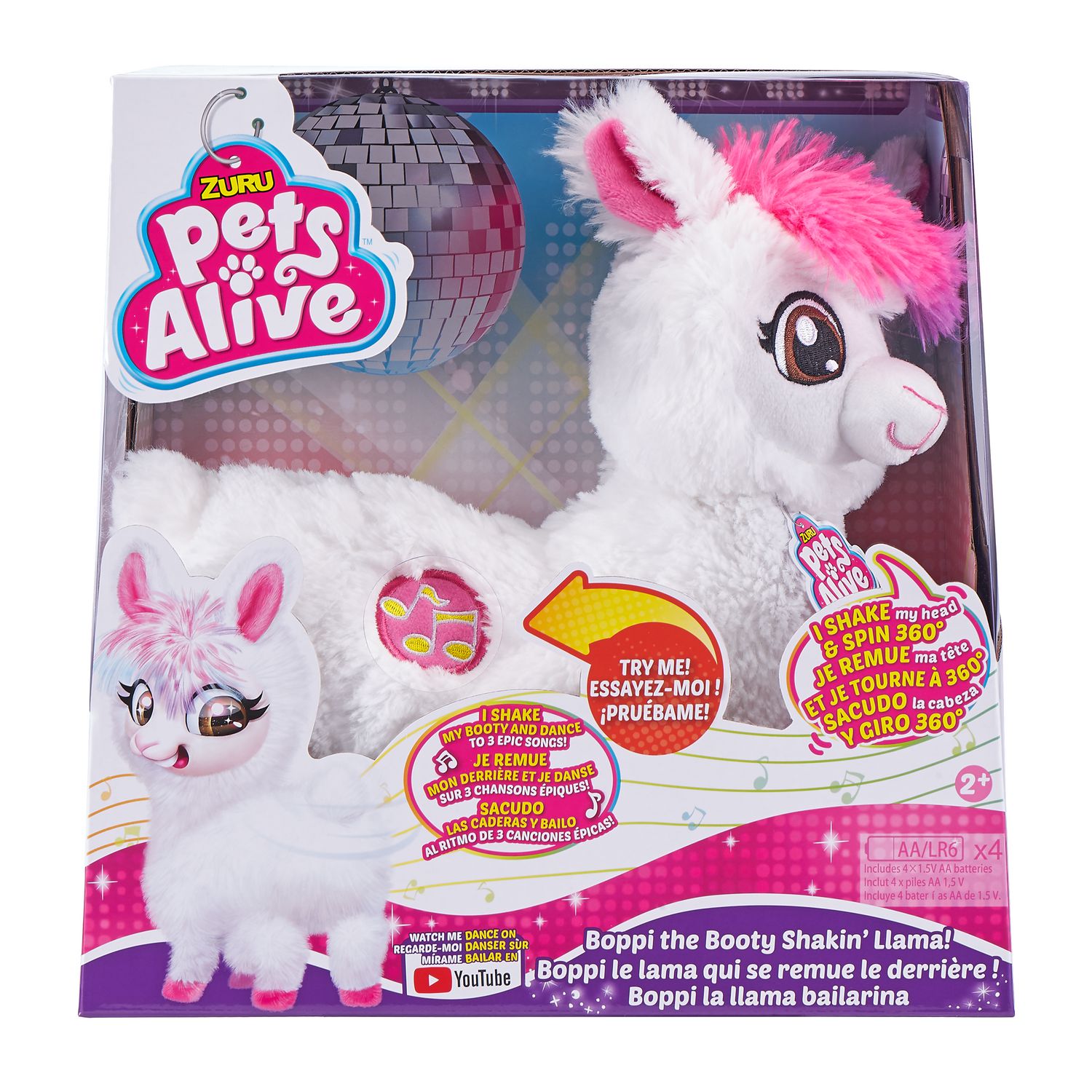 Pets Alive Boppi the Booty Shakin Llama Battery-Powered Dancing Robotic Toy  by ZURU