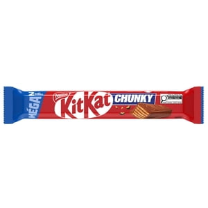 KITKAT CHUNKY, King Taille, 2 Bars, Crispy KITKAT Wafer dans une couche épaisse de chocolat au lait