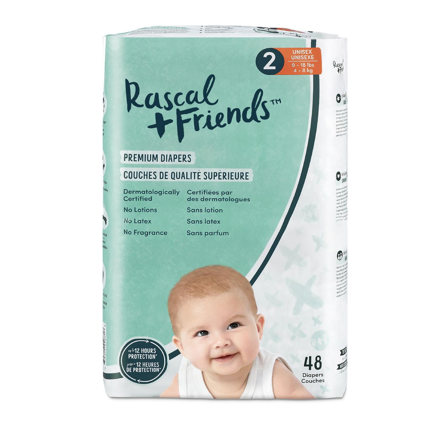 Rascal + Friends Premium Nappies Unisex Newborn Size 1 Review, Disposable  nappy