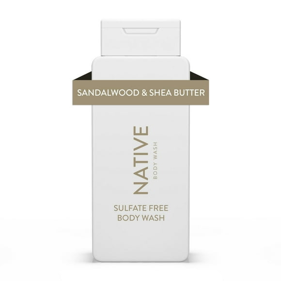 Native – Nettoyant pour le corps Bois de santal et beurre de karité 532 ML