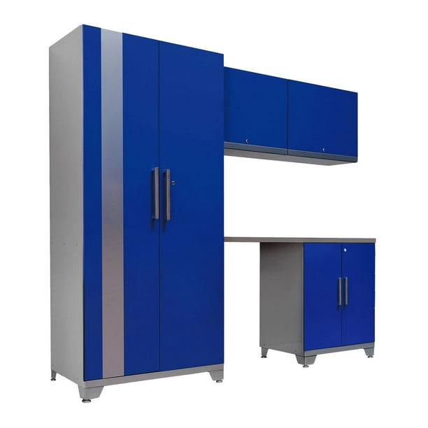 NewAge Performance Plus Series Cabinet Set, 5 Piece - Blue