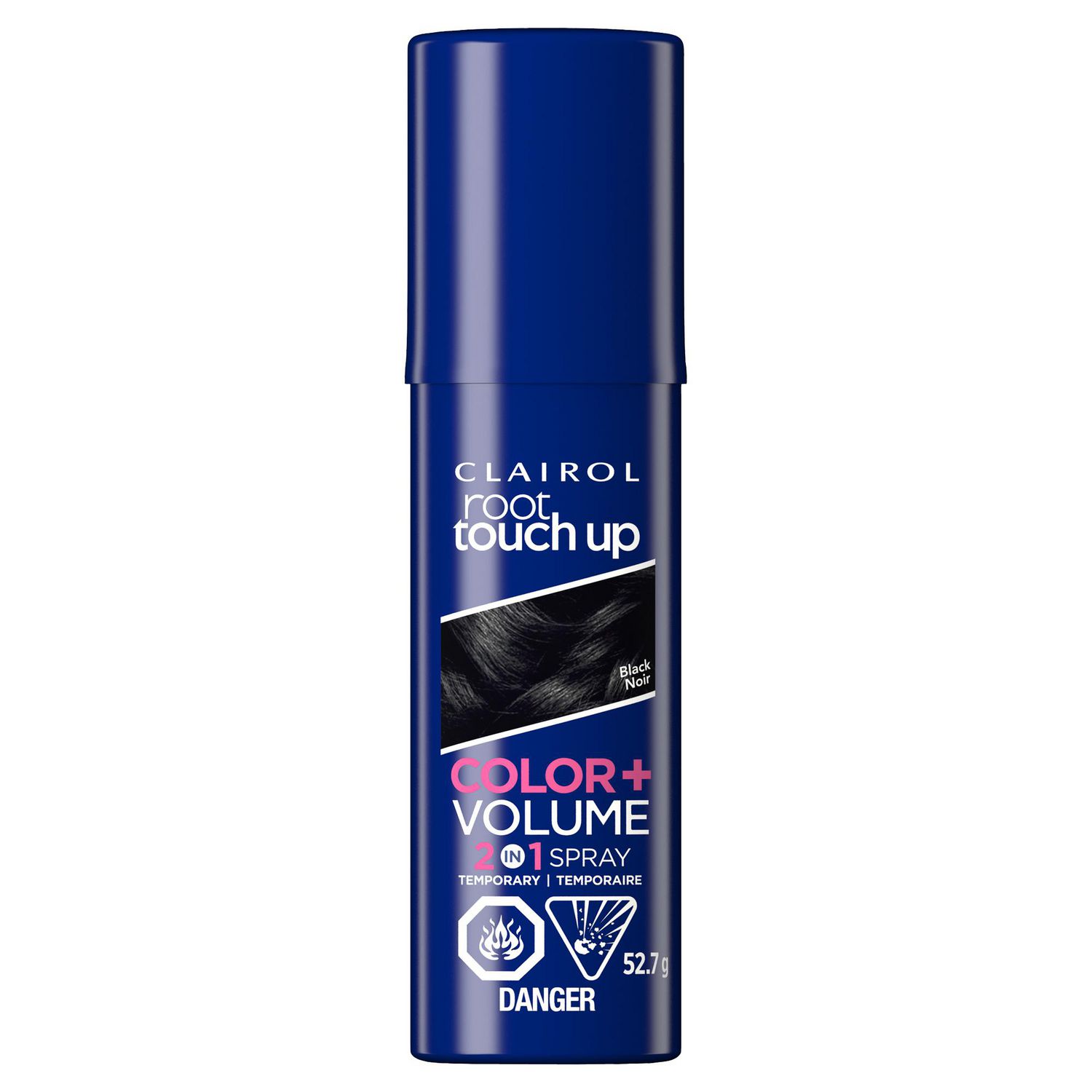 Clairol Root Touch-Up Temporary Spray 2in1: 100% gray coverage and 