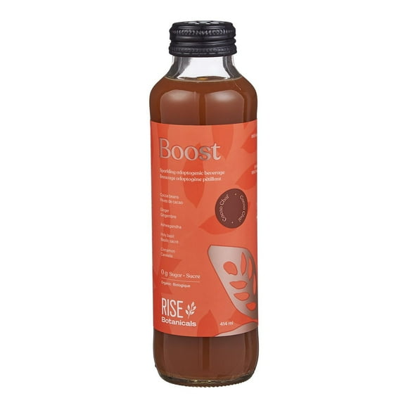 Rise Botanicals Boost Cacao Chai Sparkling Adaptogenic Beverage, 414 mL