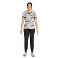 thumbnail image 2 of Scrubstar That's A Wrap Women's V-Neck Print Scrub Top, 2 of 6
