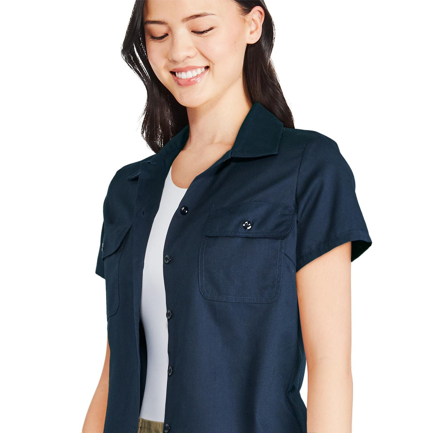 Chemise de travail à manches courtes Dickies pour femmes Tailles P-TTG