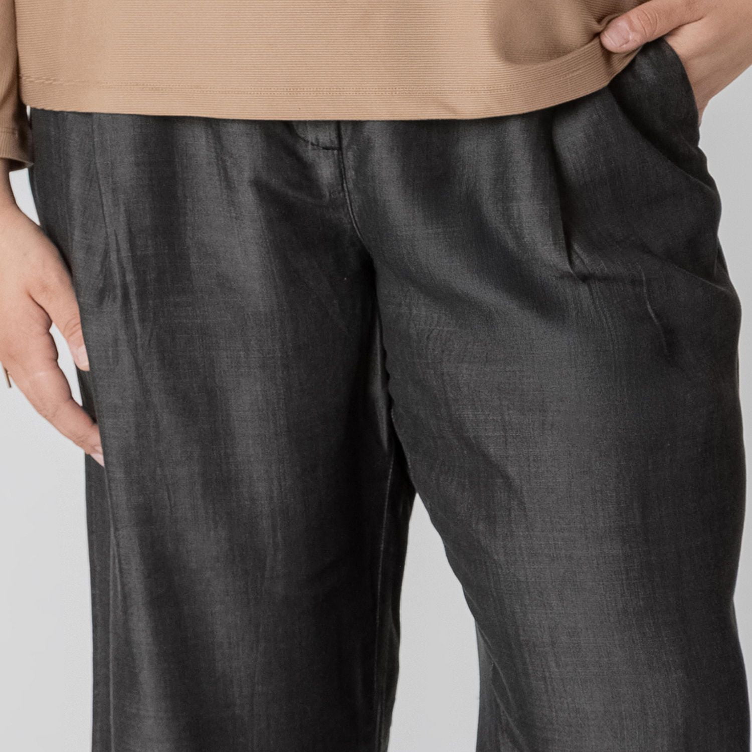 Devoted Taille Plus Femme pantalon en jean à jambe large