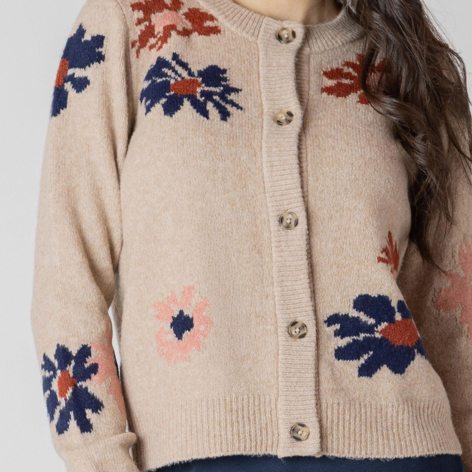 Devoted Long sleeve button up front cardigan