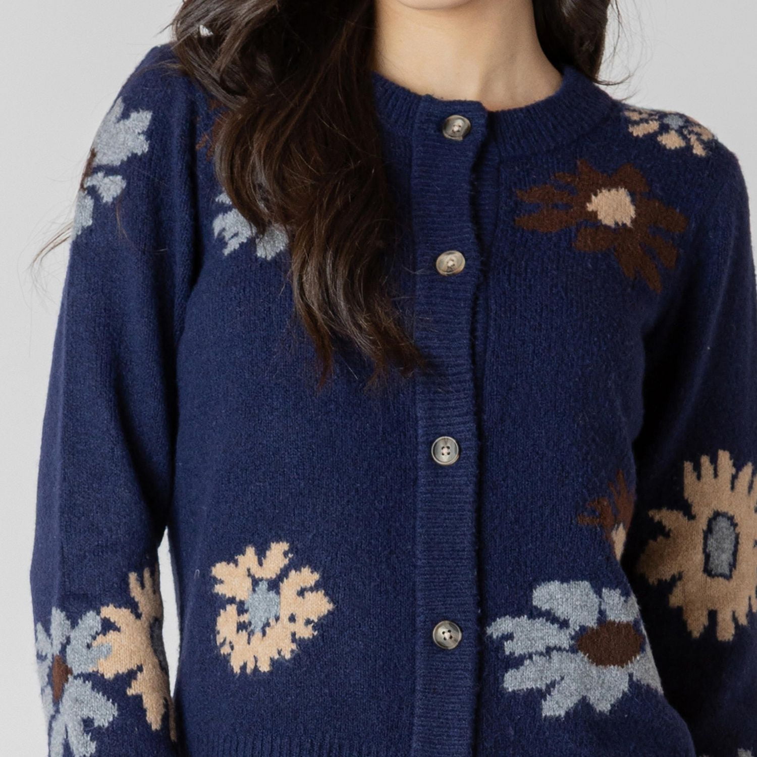 Devoted Long sleeve button up front cardigan