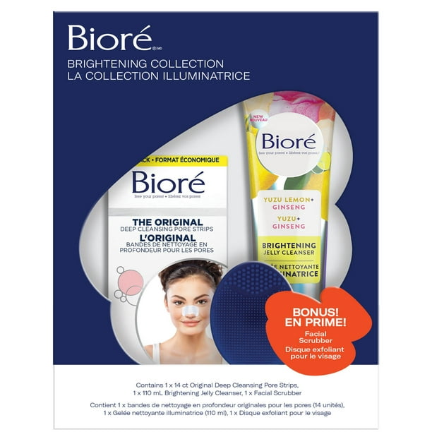 Bioré Face Care Brightening Gift Set (2 Pack) Jelly Cleanser, 14ct