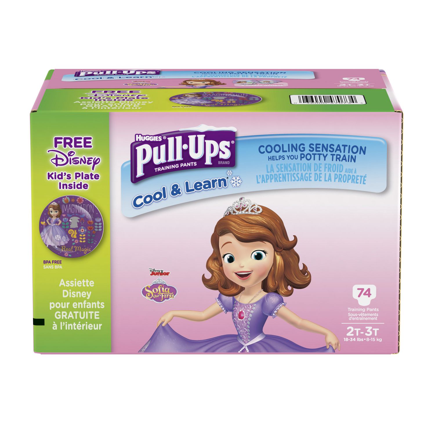 Huggies Pull-Ups Training Pants Learning Designs 2T-3T Girls Jumbo Pack  25CT